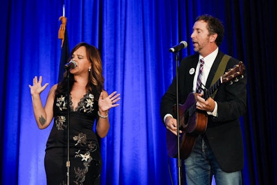Lindsay Lawler and Chris Roberts performed at the gala.