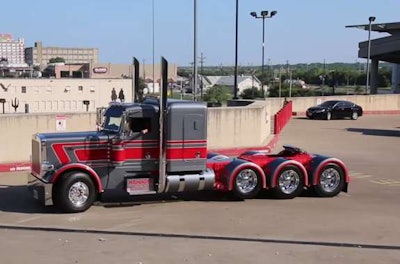 Custom trucks compete in the Pride & Polish competition at GATS.