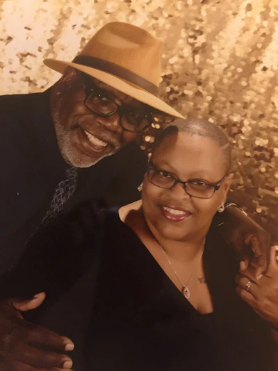 Gary Bailey, left, and Philippa Rowe-Bailey, right, during one of their annual cruises.