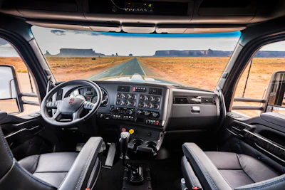 Inside the W990 looking out