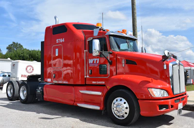 WTI Transport driver Liberato Lupo won this 2014 Kenworth T660 during a driver appreciation event at the fleet's Tuscaloosa headquarters.