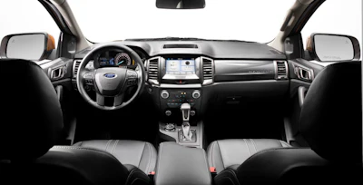 The 2019 Ranger's interior looks much like the Ford F-150 pickup. (Ford photo)