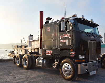 Tony Burrell brought his 1983 Peterbilt 362 down from Old Fort, Tennessee.