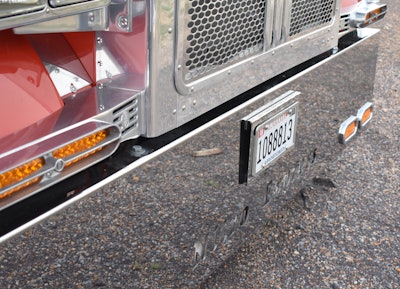 'Nitro Express' is carved into the of the truck.