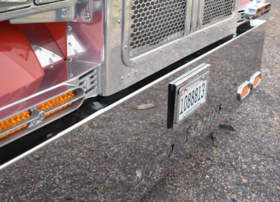'Nitro Express' is carved into the of the truck.