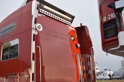 Clayton has put 'Sweet Home Alabama' on every truck he's owned and driven.