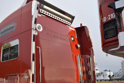 Clayton has put 'Sweet Home Alabama' on every truck he's owned and driven.
