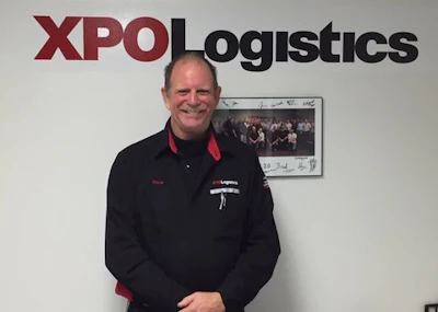 XPO Logistics Steve Ramage helped rescue a driver from a burning pickup truck. (Image Courtesy of XPO Logistics)