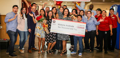 UPS driver Victoria Andrade was the grand prize winner in Pilot Flying J's annual Road Warrior contest. She won $10,000.