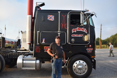 Burrell hauls refrigerated and heavy equipment locally around Old Fort, Tennessee.