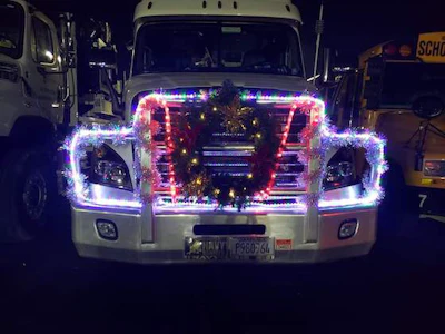 Gorman and Teddy will deliver a Wreaths Across America load to Anderson, Georgia later this week. (Image Courtesy of Thomas Teddy)