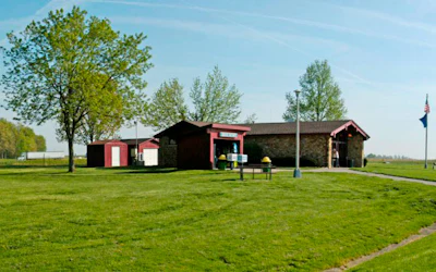 Eastbound facility of the Nancy Hanks Rest area in Indiana (IDOT photo)