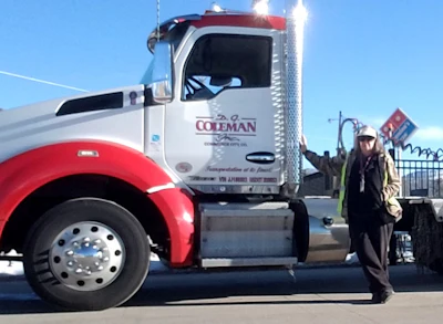 Cindy Lynn Lackland currently hauls water in a tanker as part of D.G. Coleman’s heavy haul team.