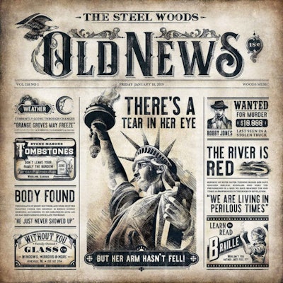 Cover art for The Steel Woods’ “Old News.” (Image Courtesy of All Eyes Media)