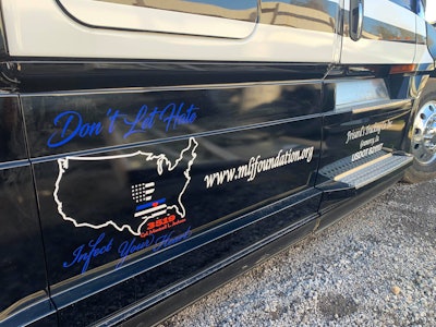 Frisard Trucking's Fallen Heroes police tribute truck