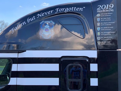 Frisard Trucking's Fallen Heroes police tribute truck