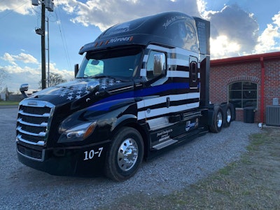 Frisard Trucking's Fallen Heroes police tribute truck