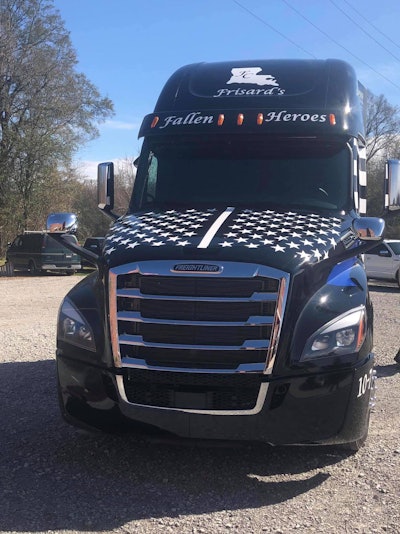 Frisard Trucking's Fallen Heroes police tribute truck