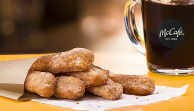 Donut Sticks are $2.59 for a half a dozen with a cup of coffee. (McDonald’s photo)