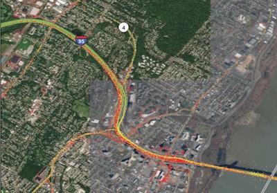 Congestion at the Fort Lee, New Jersey crossing to the George Washington Bridge into New York City. (ATRI graphic)