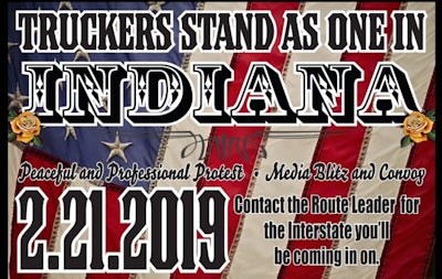 Truckers Stand as One in Indiana