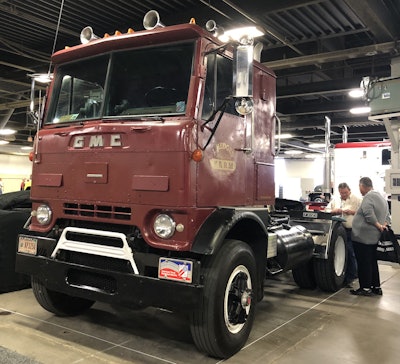 Jimmy Hedges, from Coryton, Indiana, owns this 1968 GMC Crackerbox. It has a 238 Detroit.