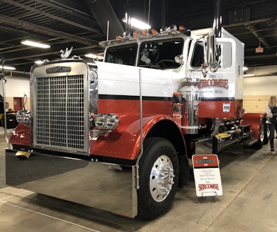 Jim Sercombe's 1979 Freightliner FLC Cummins Power engine, 15-speed transmission, and a Double Eagle sleeper.