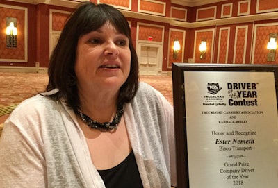 Bison driver and Company Driver of the Year Ester Namath
