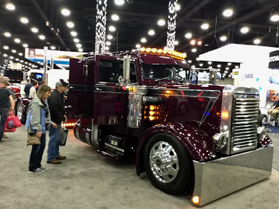 One of the real showstoppers at MATS was this 1971 358A needlenose Peterbilt named 'Bad Attitude.' It has a 3405A Cat engine and 300-inch wheelbase.