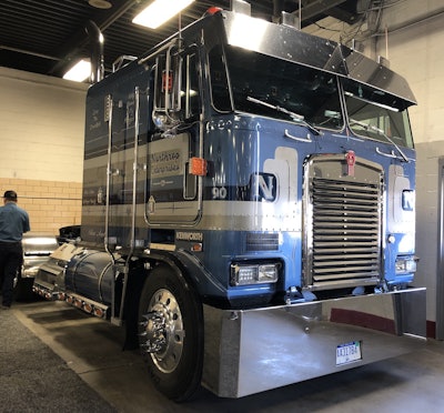 This Kenworth cabover belongs to Northrop Enterprises.