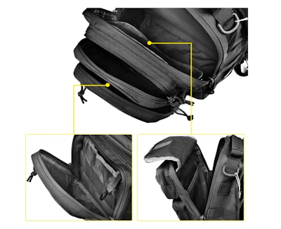 The CVLIFE tactical sling bag pack.