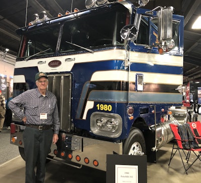 Sherman Kerns has his 1980 Peterbilt 352 COE on display at MATS.