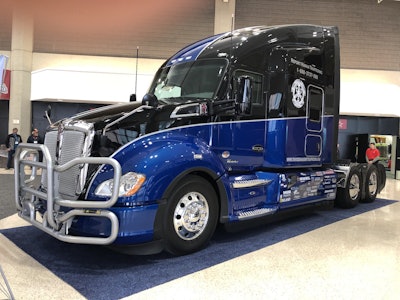 This Kenworth T680 'Everyday Heroes' truck will be auctioned off later this year to benefit Truckers Against Trafficking. It is currently on display in the MATS lobby.