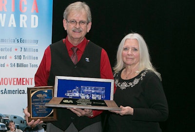 Indiana Driver of the Year Robert Gordon with his wife