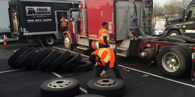 Truck repairs and service are available in the Truck Parking at MATS