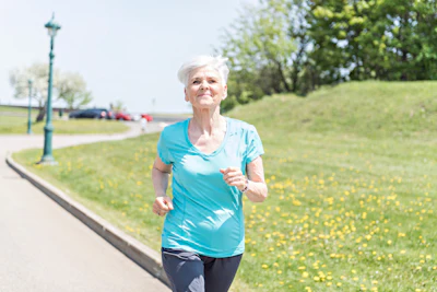 Jogging provides the same benefits as walking, but to a greater degree. But, be sure to wear proper shoes, and look for a softer surface on which to run. Also, don’t overdo; keep track of how your body feels after each workout.
