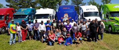 In 2018, 50 truck drivers, along with their family members and friends, participated in the Annual Talladega Drivers Group gathering at Talladega Superspeedway. (Image Courtesy of Tom Altom)