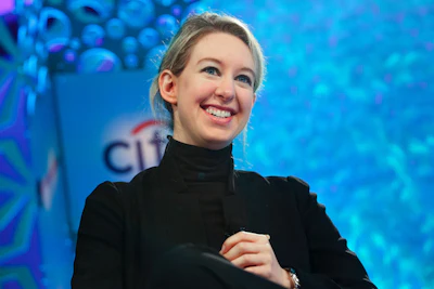 Elizabeth Holmes is the founder and former CEO of Theranos.