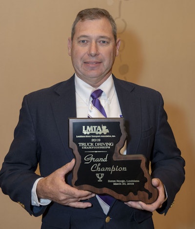 FedEx Freight driver Eric Courville is the Louisiana Truck Driving Championship’s grand champion for the second year in a row. (Photo: John Ballance/Louisiana Motor Transport Association)
