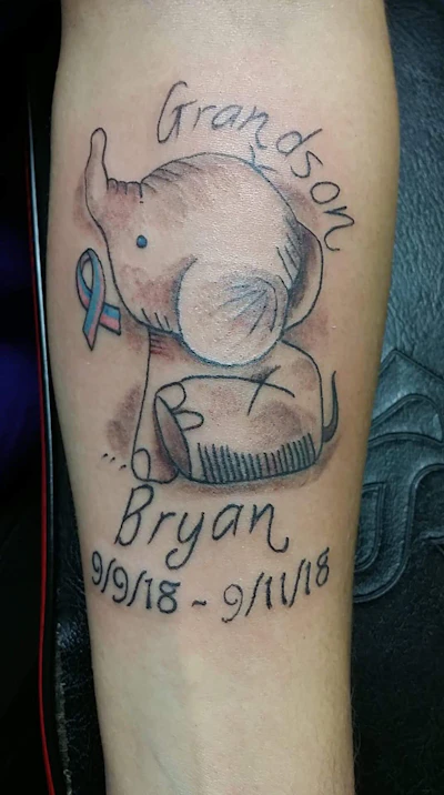 Ann Simental’s tattoo is a tribute to her lost grandson.