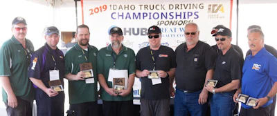 Some of the winners from the Idaho Truck Driving Championship. (Image Courtesy of Idaho Trucking Association/Gary Apter)