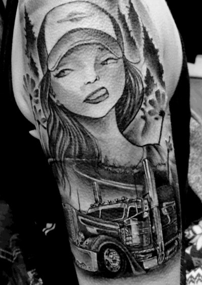 Kristy Mathews: “My tattoo isn’t finished but it’s my version of Alice in Wonderland. Eventually, it will be a full sleeve of crazy adventures.”