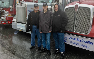 Mark, Lane and Lamar Buckwalter at Mother’s Day Convoy
