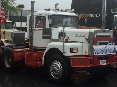 A vintage Brockway was part of this year's convoy.