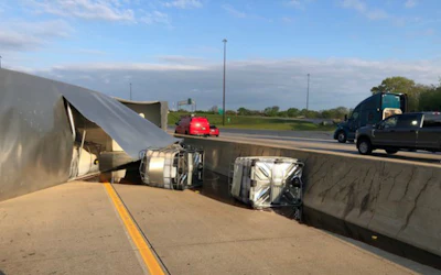 Honey spilled on I-80-94 in Indiana this morning (Indiana State Police photo)