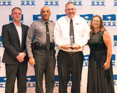 C&S Wholesale Services driver Clay Hensley was the runner up in the 4-Axle class. (Image Courtesy of South Carolina Trucking Association/David M. Wes)