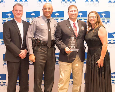 Walmart driver J.B. Quarles won first place in the Flatbed class. (Image Courtesy of South Carolina Trucking Association/David M. Wes)