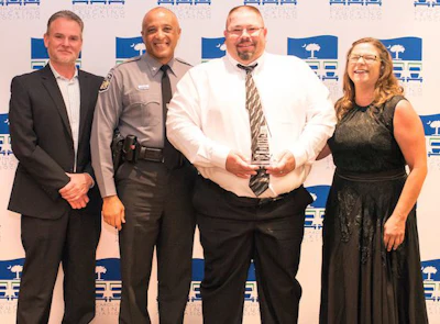 UPS Freight driver John Hummel was the runner up in the Flatbed class. (Image Courtesy of South Carolina Trucking Association/David M. Wes)