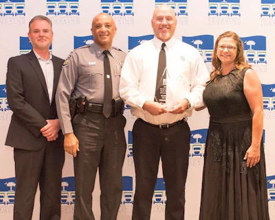 Old Dominion Freight Line driver Kevin Smith won first place in the Sleeper class. (Image Courtesy of South Carolina Trucking Association/David M. Wes)