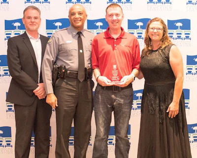 Cardinal Logistics driver John Beeler was the runner up in the Sleeper class. (Image Courtesy of South Carolina Trucking Association/David M. Wes)